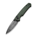 CIVIVI Altus Button Lock And Thumb Stud Knife Micarta Handle (2.97" Damascus Blade) - CIVIVI