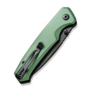 CIVIVI Altus Button Lock Knife Green Aluminum Handle (2.97" Black Stonewashed Nitro-V Blade) C20076-5 | CIVIVI