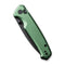 CIVIVI Altus Button Lock Knife Green Aluminum Handle (2.97" Black Stonewashed Nitro-V Blade) C20076-5 | CIVIVI