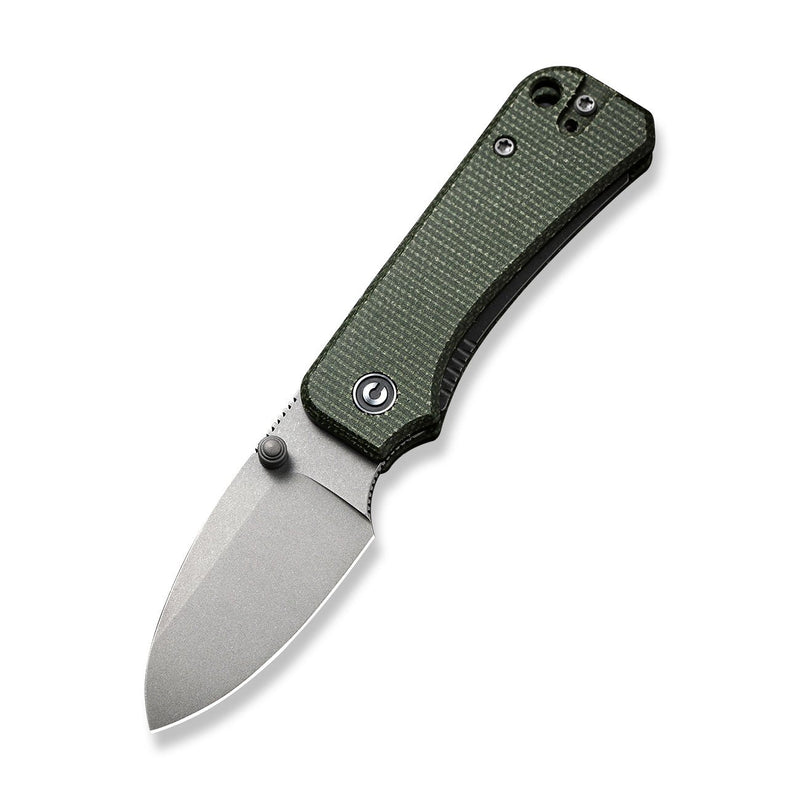 CIVIVI Baby Banter Thumb Stud Knife Micarta Handle (2.34" Nitro-V Blade) - CIVIVI