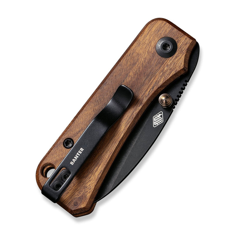 CIVIVI Baby Banter Thumb Stud Knife Wood Handle (2.34" Nitro-V Blade) - CIVIVI