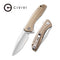 CIVIVI Baklash Flipper Knife G10 Handle (3.5" 9Cr18MoV Blade) C801B - CIVIVI