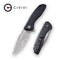 CIVIVI Baklash Flipper Knife G10 Handle (3.5" Damascus Blade) C801DS - CIVIVI