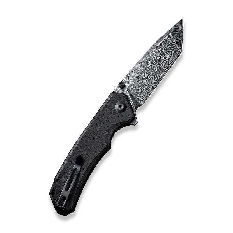 CIVIVI Brazen Flipper And Thumb Stud Knife Micarta Handle (3.46" Damascus Blade) C2023DS-1