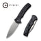 CIVIVI Cogent Flipper And Button Lock Knife Micarta Handle (3.47" 14C28N Blade) C20038D-7