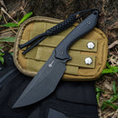 CIVIVI Concept 22 Fixed Blade Knife Black G10 Handle (4.8" Black Stonewashed D2 Blade) C21047-1