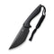 CIVIVI Concept 22 Fixed Blade Knife Black G10 Handle (4.8" Black Stonewashed D2 Blade) C21047-1