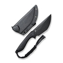 CIVIVI Concept 22 Fixed Blade Knife Black G10 Handle (4.8" Black Stonewashed D2 Blade) C21047-1