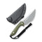 CIVIVI Concept 22 Fixed Blade Knife OD Green G10 Handle (4.8" Silver Bead Blasted D2 Blade) C21047-2