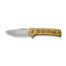 CIVIVI Conspirator Flipper & Button Lock Knife Polished Ultem Handle (3.48" Satin Finished Nitro-V Blade) C21006-5