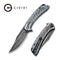 CIVIVI Dogma Flipper Knife G10 And Carbon Fiber Handle (3.46" Damascus Blade) C2014DS-1