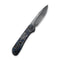 CIVIVI Elementum Button Lock Knife Carbon Fiber Handle (3.47" Damascus Blade) C2103DS-1