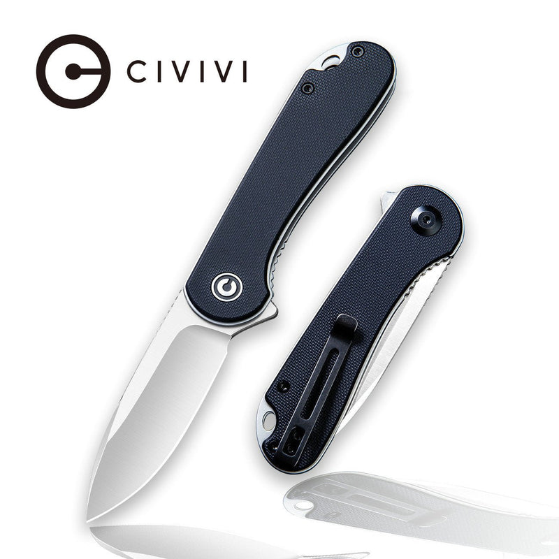 CIVIVI Elementum Flipper Knife G10 Handle (2.96" D2 Blade) C907A