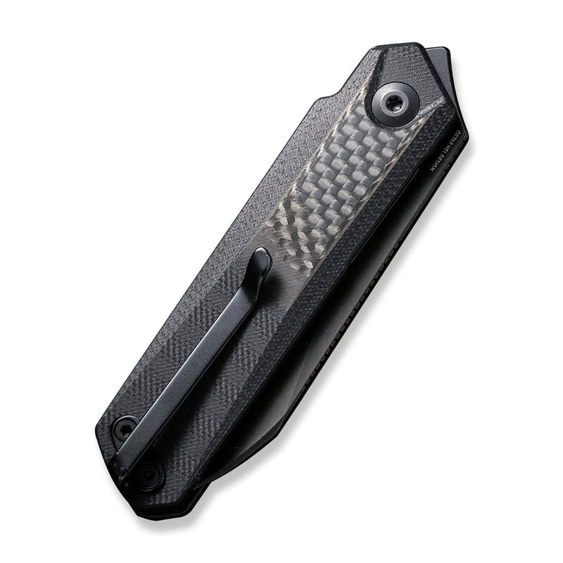 CIVIVI Ki-V Plus Front Flipper Knife Carbon Fiber Overlay On G10 Handle (2.52" Nitro-V Blade) C20005B-3