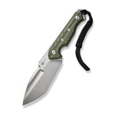 CIVIVI Maxwell Fixed Blade Knife G10 Handle (4.74" D2 Blade) C21040-2