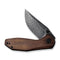 CIVIVI ODD 22 Flipper And Thumb Stud Knife Wood Handle (2.97" Damascus Blade) C21032-DS1