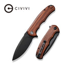 CIVIVI Praxis Flipper Knife Wood Handle (3.75" 9Cr18MoV Blade) C803H