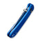 CIVIVI Qubit Button Lock Knife Bright Blue Aluminum Handle (2.98" Satin Finished 14C28N Blade) C22030E-3