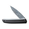 CIVIVI Savant Flipper Knife Stainless Steel Handle With G10 And Carbon Fiber Inlay (3.47" Damascus Blade) C20063B-DS1