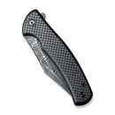 CIVIVI Sinisys Flipper Knife Carbon Fiber Overlay On G10 With Stainless Steel Lock Side Handle (3.7" Damascus Blade) C20039-DS1