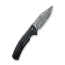 CIVIVI Sinisys Flipper Knife Carbon Fiber Overlay On G10 With Stainless Steel Lock Side Handle (3.7" Damascus Blade) C20039-DS1