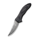 CIVIVI Synergy3 Flipper Knife G10 With Carbon Fiber Handle (3.24" Damascus Blade) C20075A-DS1