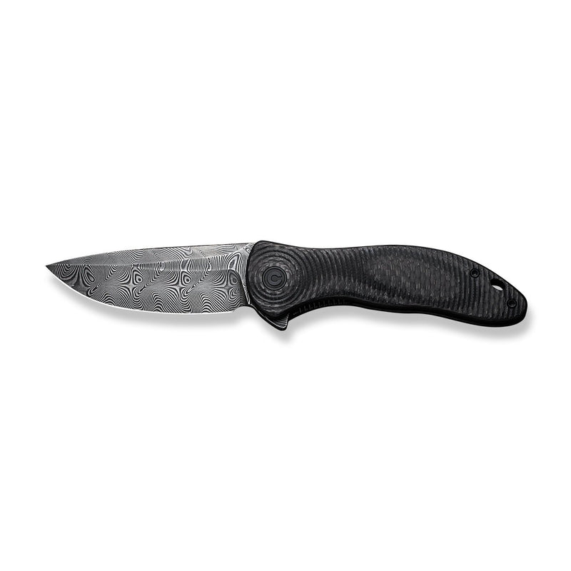 CIVIVI Synergy3 Flipper Knife G10 With Carbon Fiber Handle (3.24" Damascus Blade) C20075D-DS1