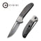 CIVIVI Trailblazer XL Slip Joint Knife Carbon Fiber Overlay On G10 & Stainless Steel Handle (3.46" Damascus Blade) C2101DS-1