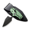 CIVIVI Typhoeus Adjustable Fixed Blade Knife Green Aluminum Handle (2.27" Black Stonewashed 14C28N Blade) C21036-4