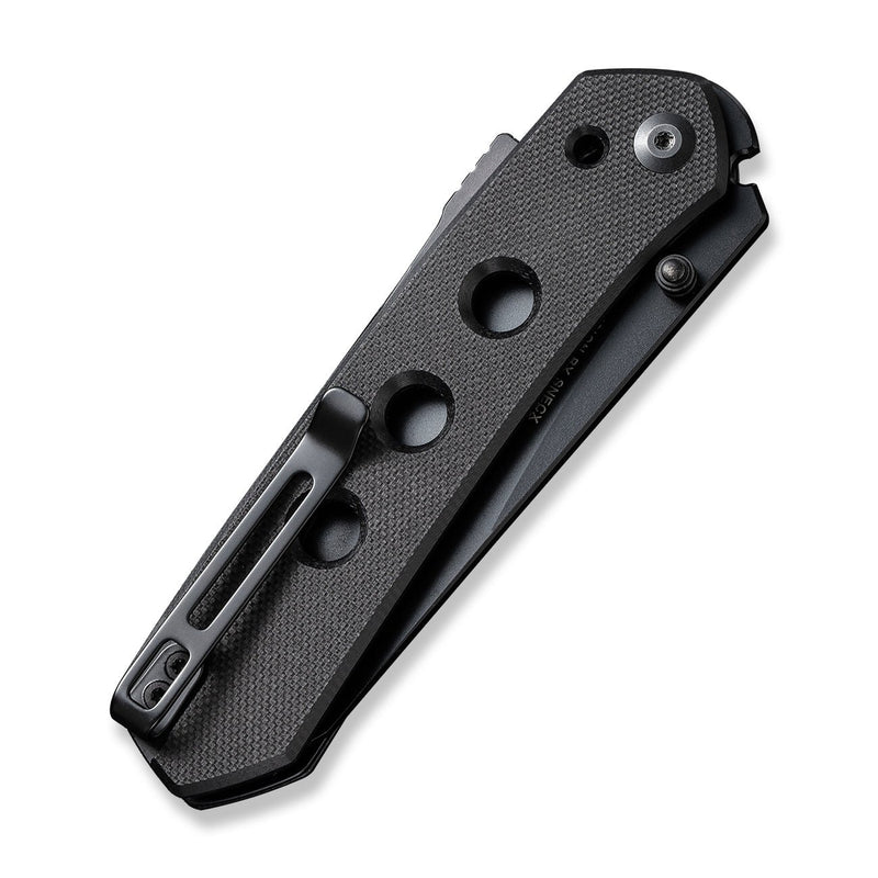 CIVIVI Vision FG Thumb Stud Knife Black G10 Handle (3.54" Black Nitro-V Blade) C22036-1