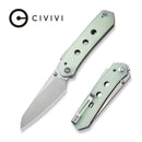 CIVIVI Vision FG Thumb Stud Knife Natural G10 Handle (3.54" Satin Finished Nitro-V Blade) C22036-2