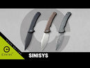 CIVIVI Sinisys Flipper Knife Carbon Fiber Overlay On G10 With Stainless Steel Lock Side Handle (3.7" Damascus Blade) C20039-DS1