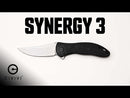 CIVIVI Synergy3 Flipper Knife G10 With Carbon Fiber Handle (3.24" Damascus Blade) C20075B-DS1